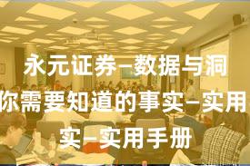 永元证券—数据与洞察—你需要知道的事实—实用手册