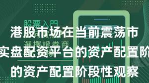 港股市场在当前震荡市环境里中实盘配资平台的资产配置阶段性观察